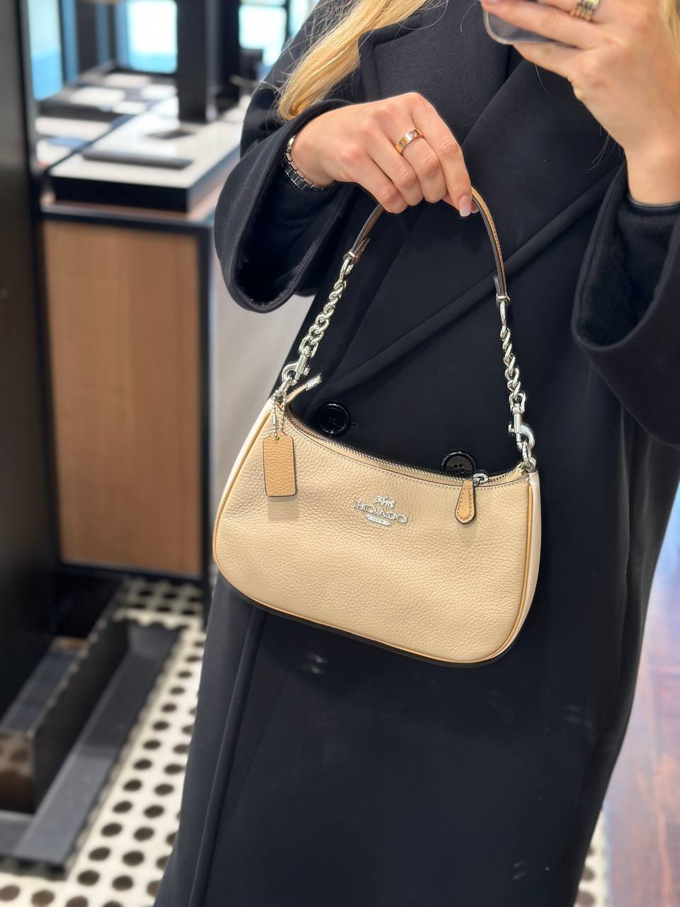 Coach Teri Sandy Beige Multi Shoulder Bag - Hemen Teslimde