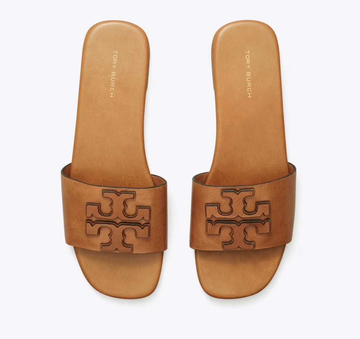 TORY BURCH INES SINGLE-BAND SLIDE  -  tan