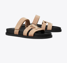 TORY BURCH INES SPORT SLIDE  - malva / perfect black