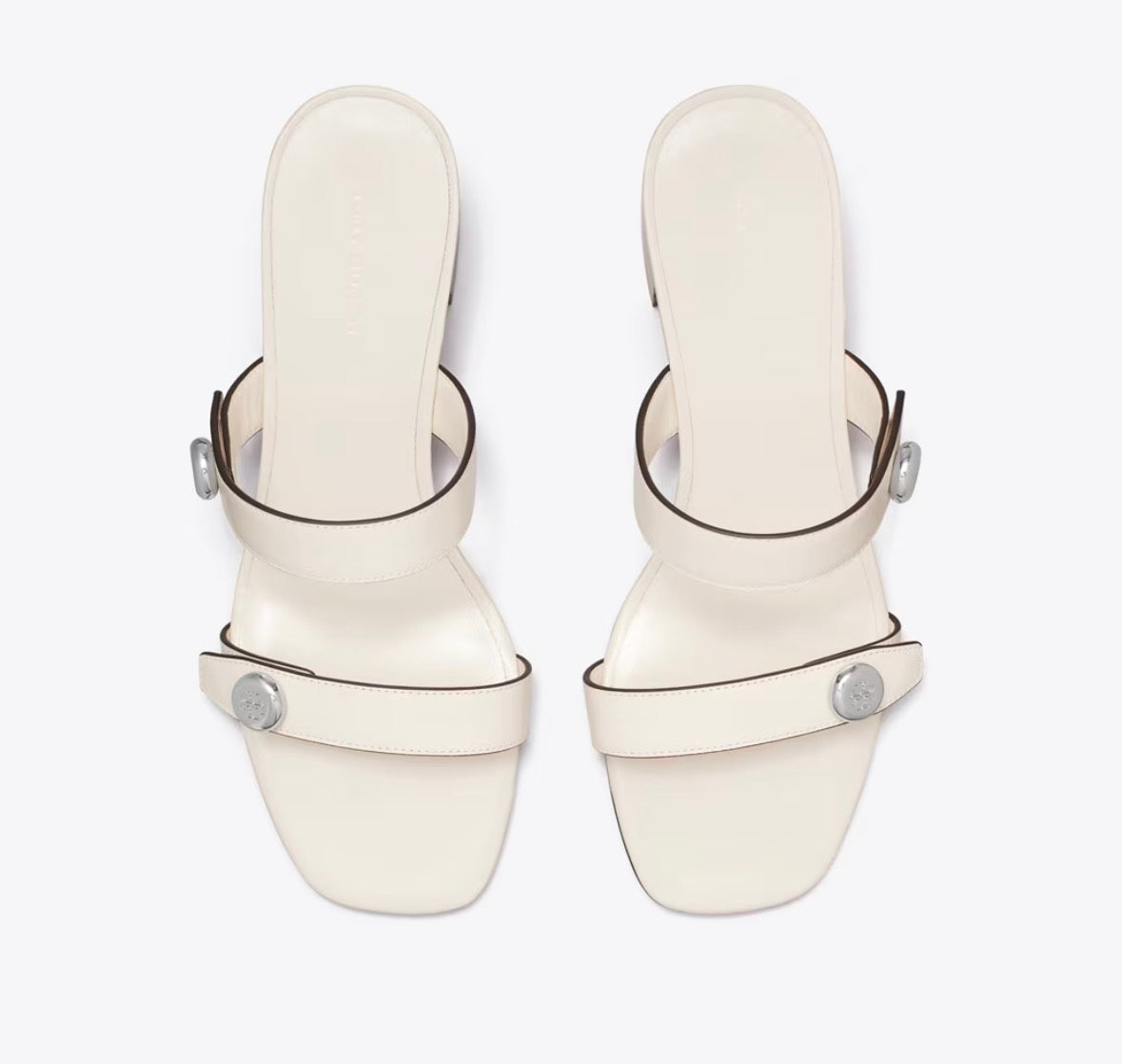 TORY BURCH ROMY CITY SANDAL  -  light cream