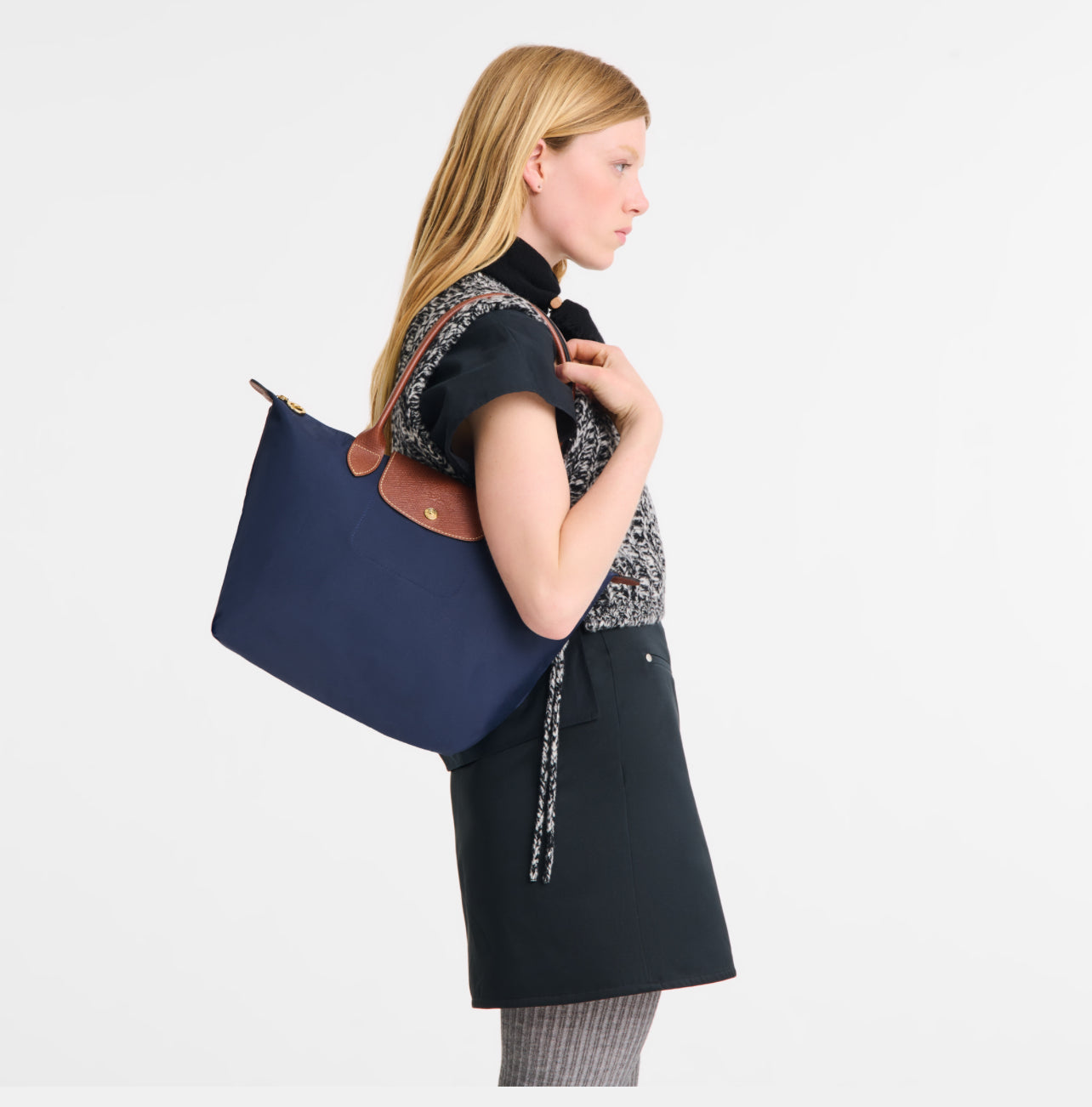Longchamp  Le Pliage Original M Tote Bag - Navy