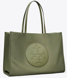 TORY BURCH ELLA TOTE-Olive Green