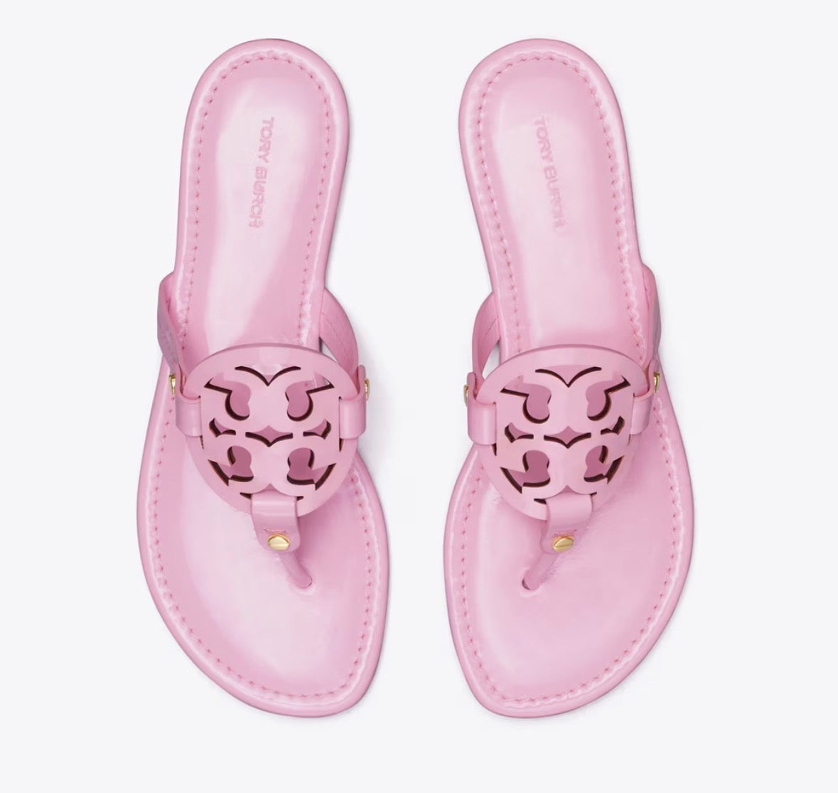 TORY BURCH MILLER PATENT SANDAL  - petunia