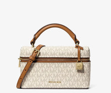 Michael Kors Jana Extra-Small Signature Logo Convertible Crossbody Bag- VANILLA/ACORN- Hemen Teslimde