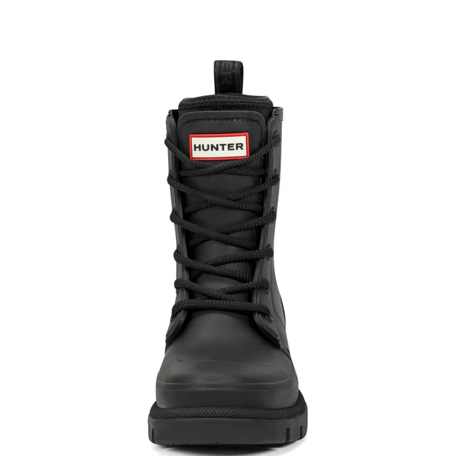 Hunter Women's Diana Waterproof Lace-Up Rain Boots -  Black