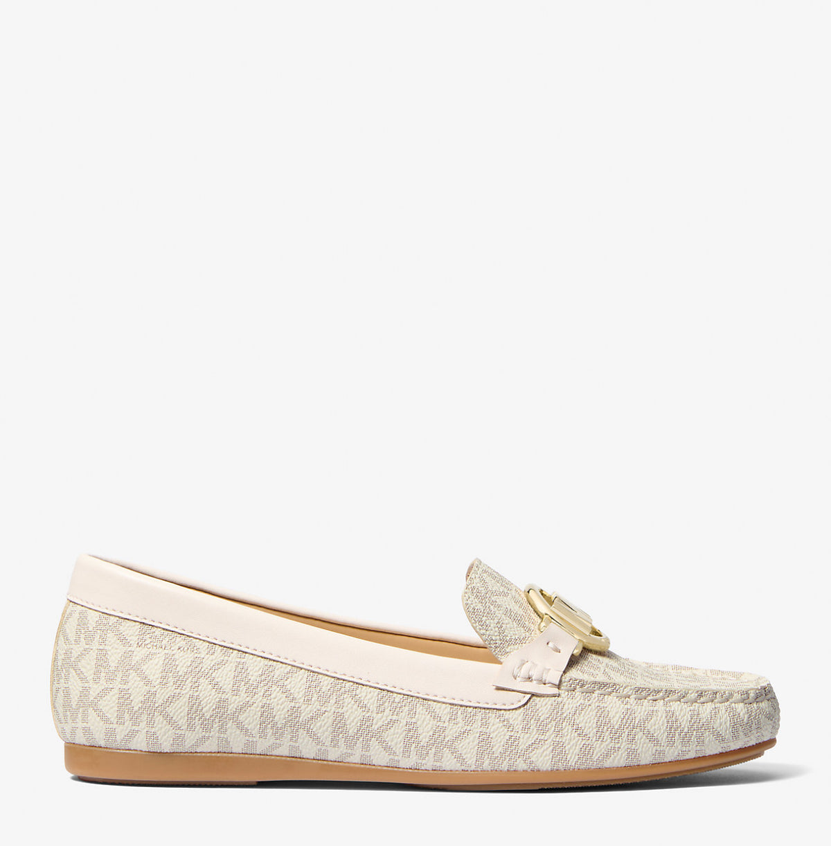 Michael Kors Fulton Signature Logo Moccasin- Vanilla