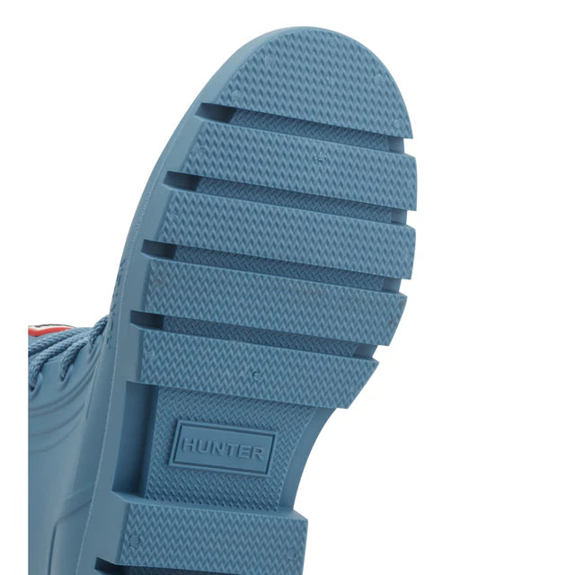 Hunter Women's Diana Waterproof Lace-Up Rain Boots - Medium Blue