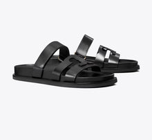TORY BURCH INES SPORT SLIDE  -  perfect black