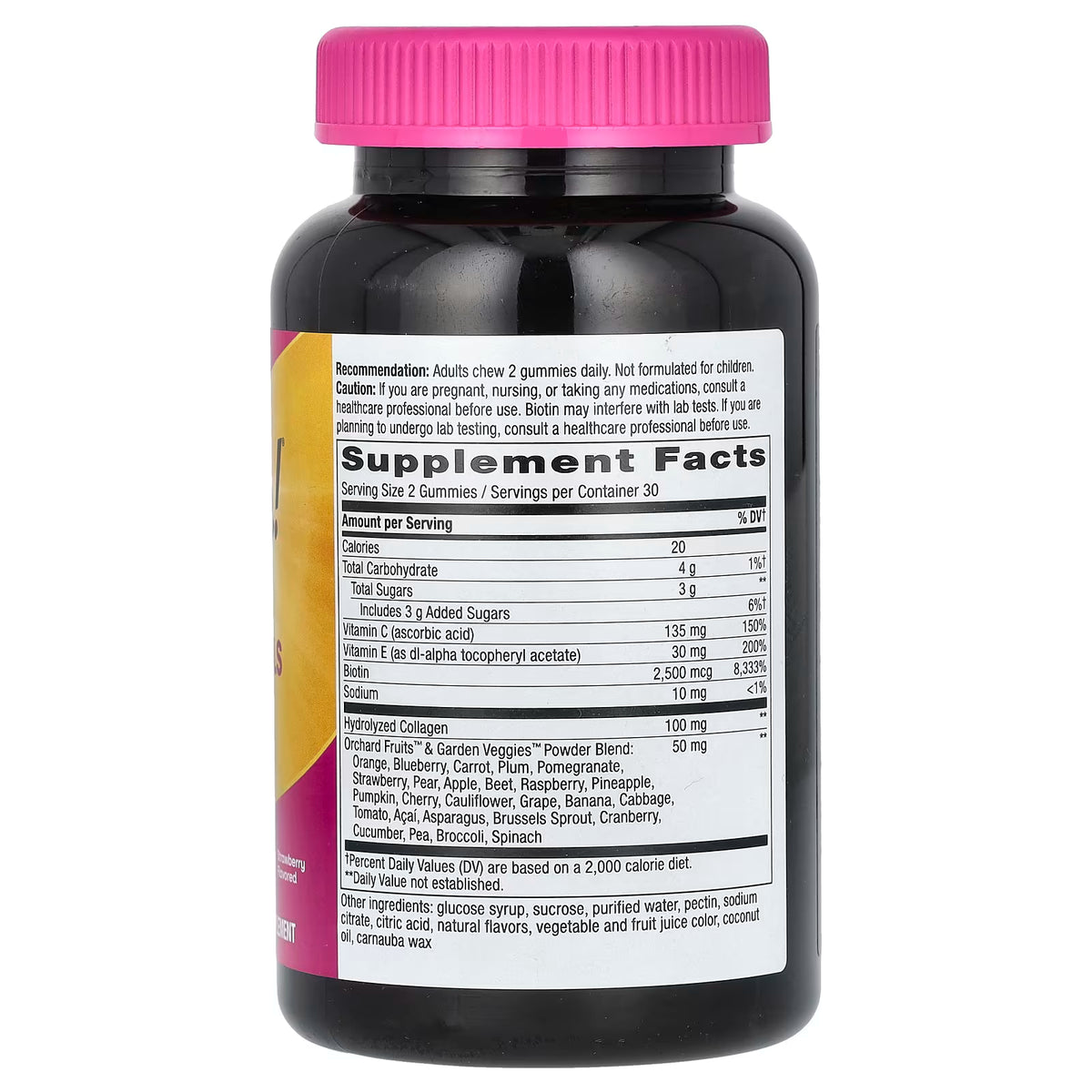 Nature's Way, Alive!® Hair, Skin & Nails Gummies, Strawberry, 60 Gummies