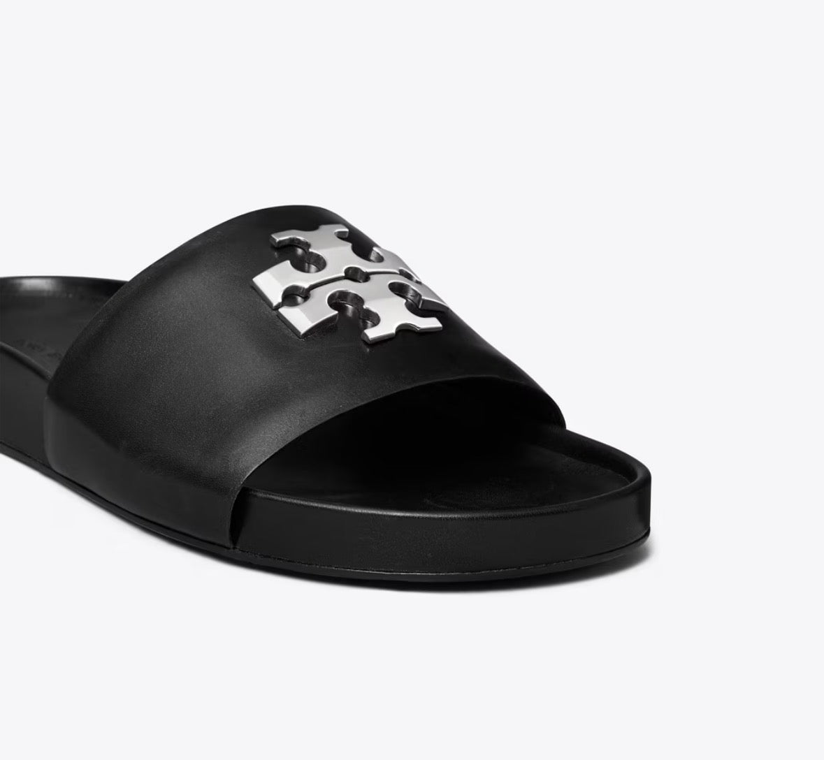 TORY BURCH CHARLIE SPORT SLIDE  -  perfect black