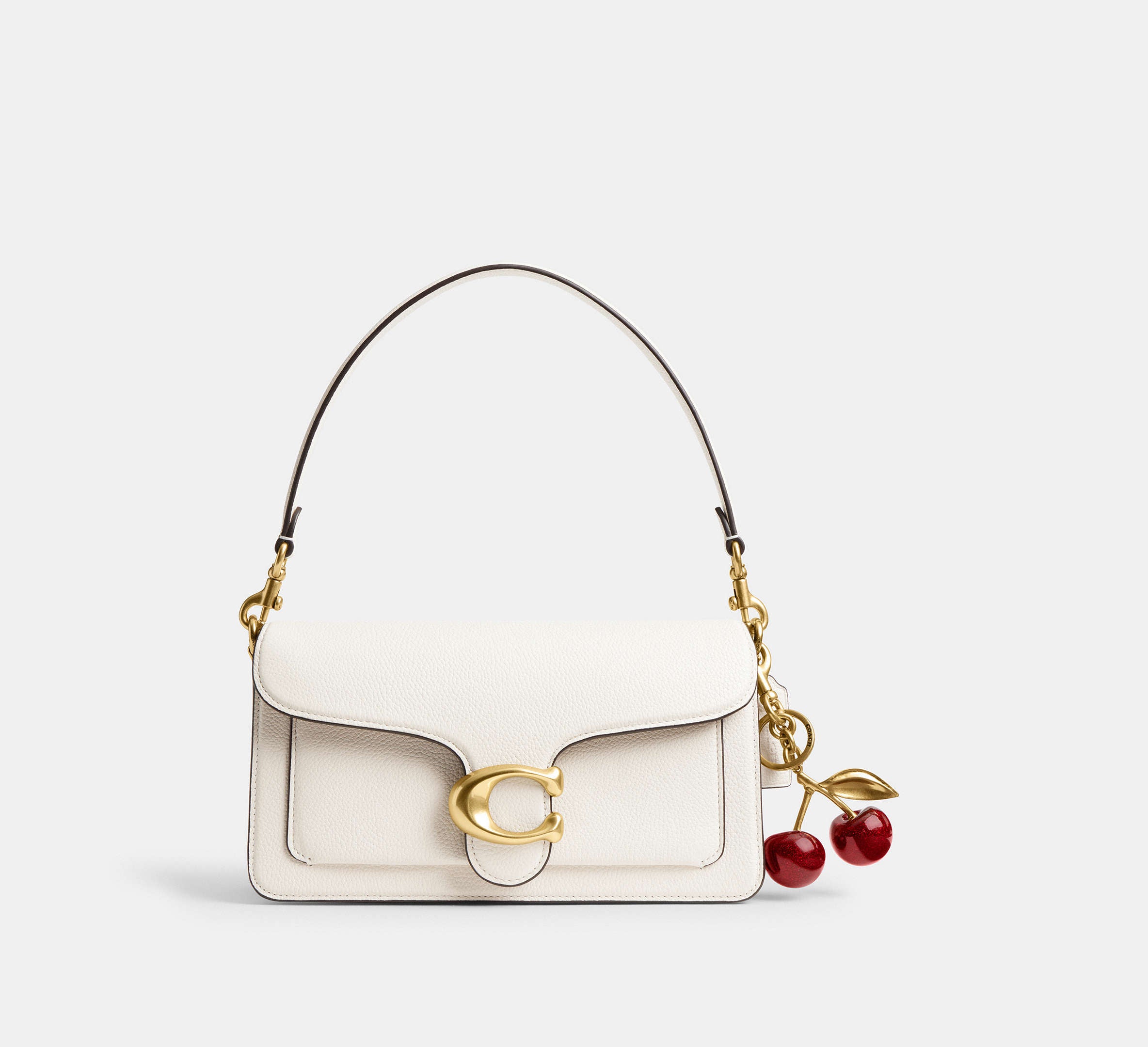 Coach Cherry Bag Charm - Brass/Red Apple