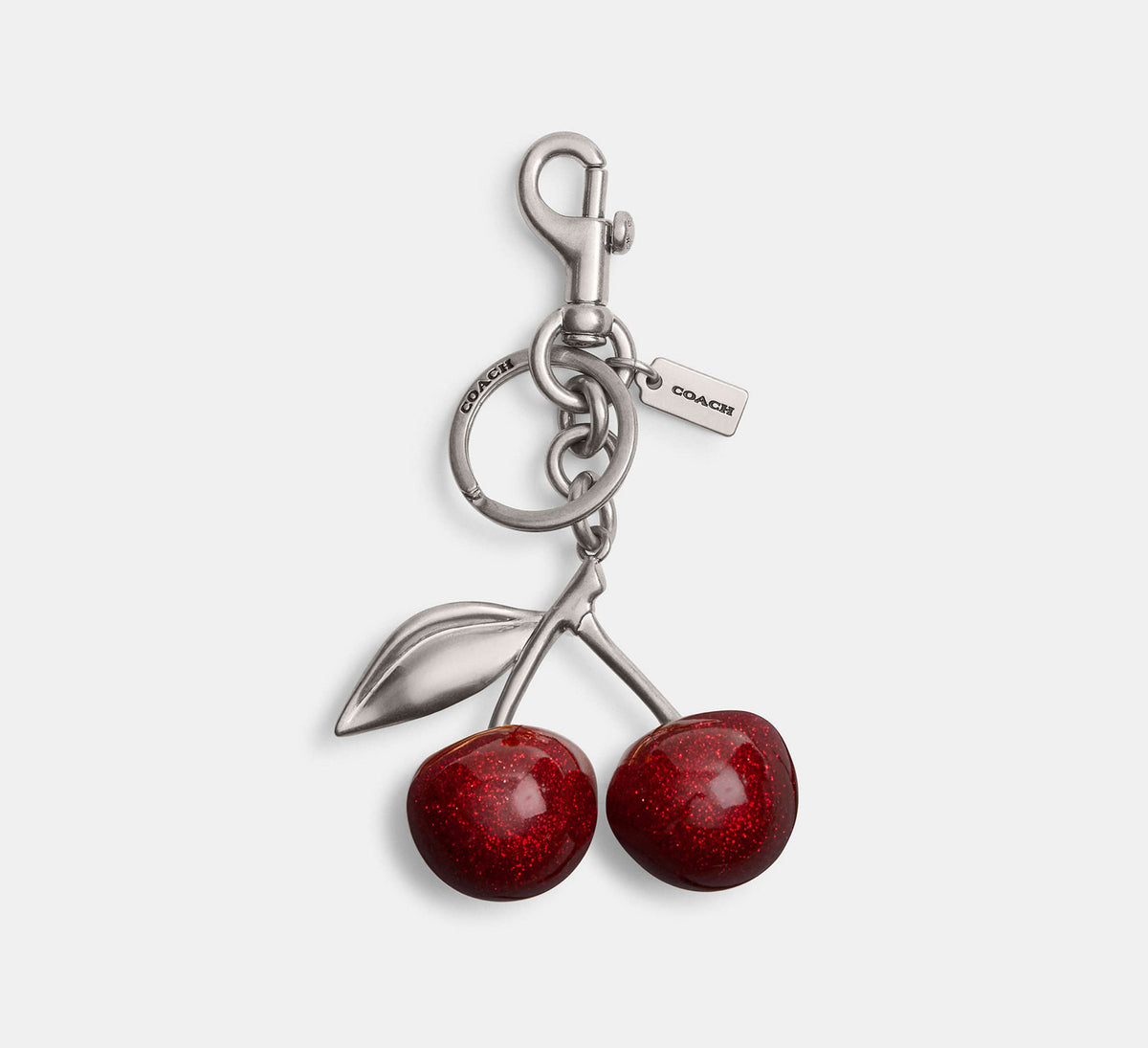 Coach Cherry Bag Charm resin/Silver/Red Apple