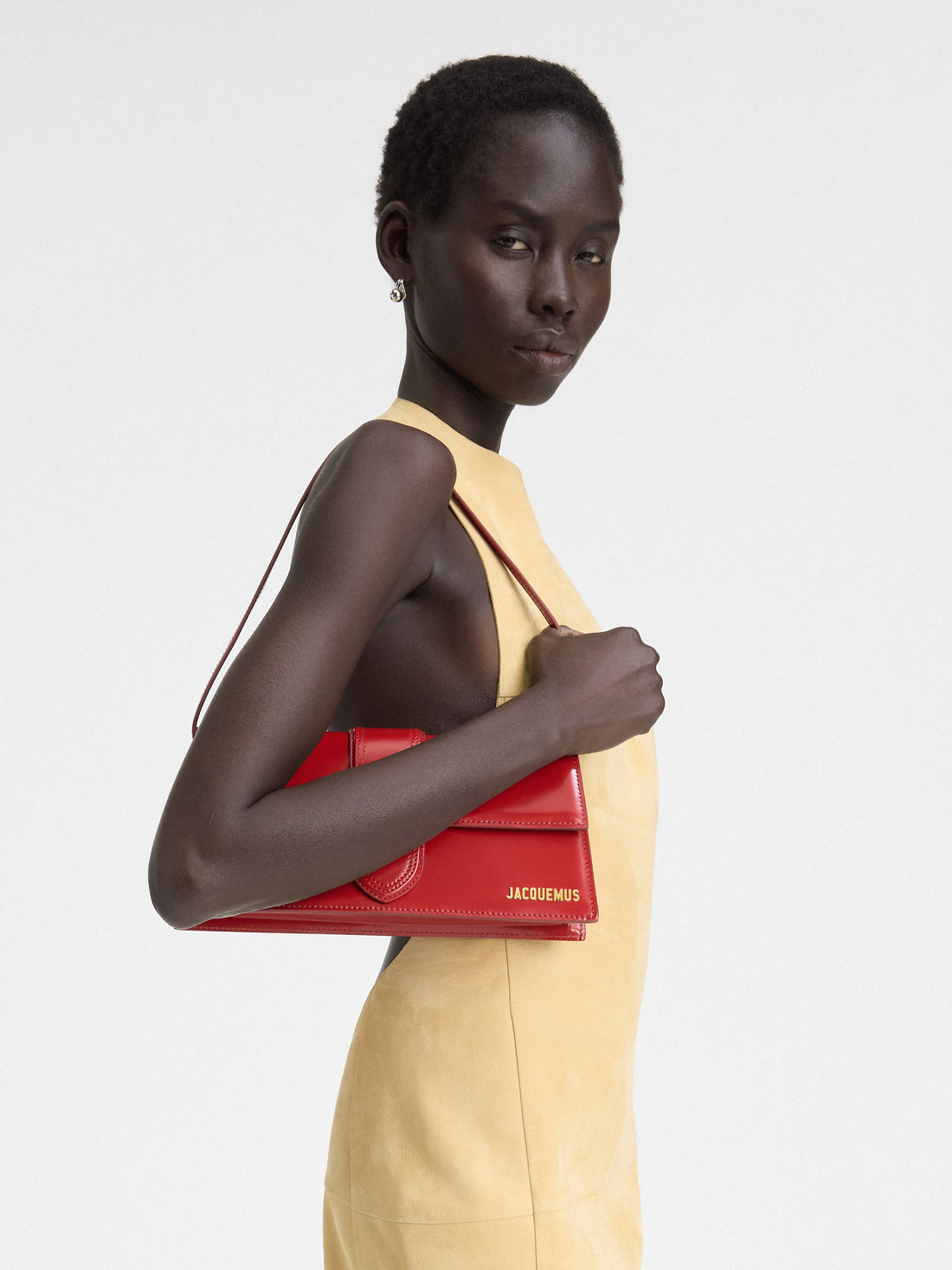 Jacquemus Red/ Gold Le Bambino Long Kadın Çanta