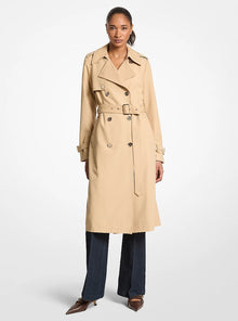 Michael Kors Drapey Trench Coat- KHAKI