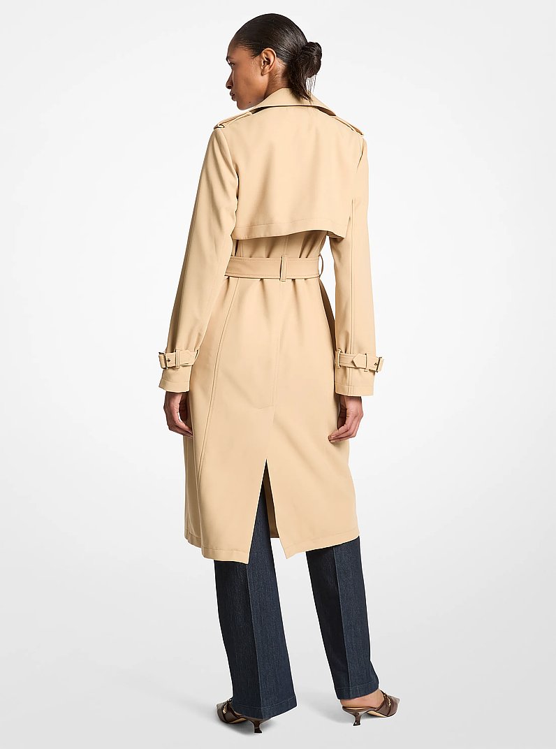 Michael Kors Drapey Trench Coat- KHAKI