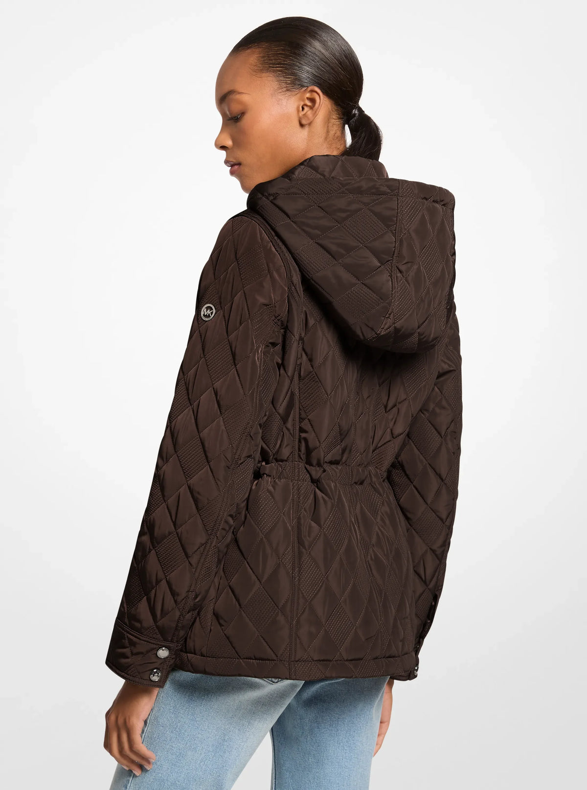 Michael Kors Quilted Jacket-CHOCOLATE