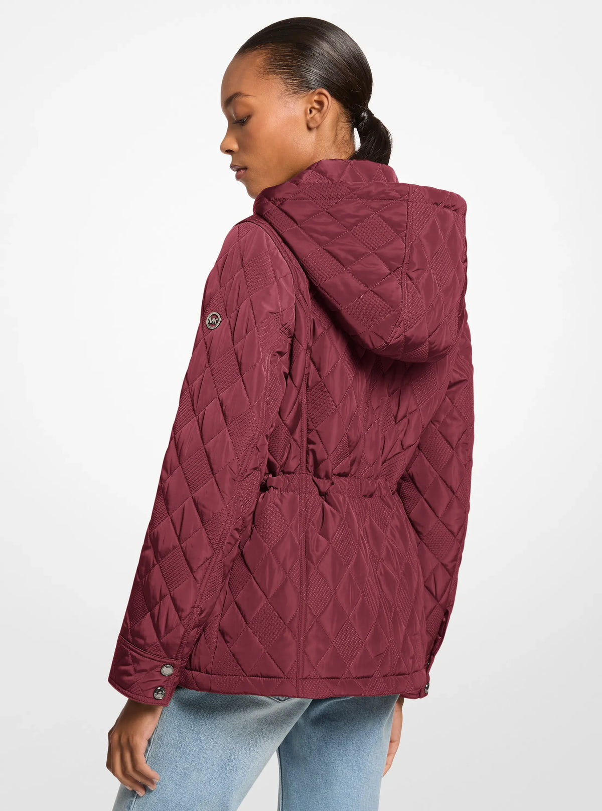 Michael Kors Quilted Jacket-MAROON