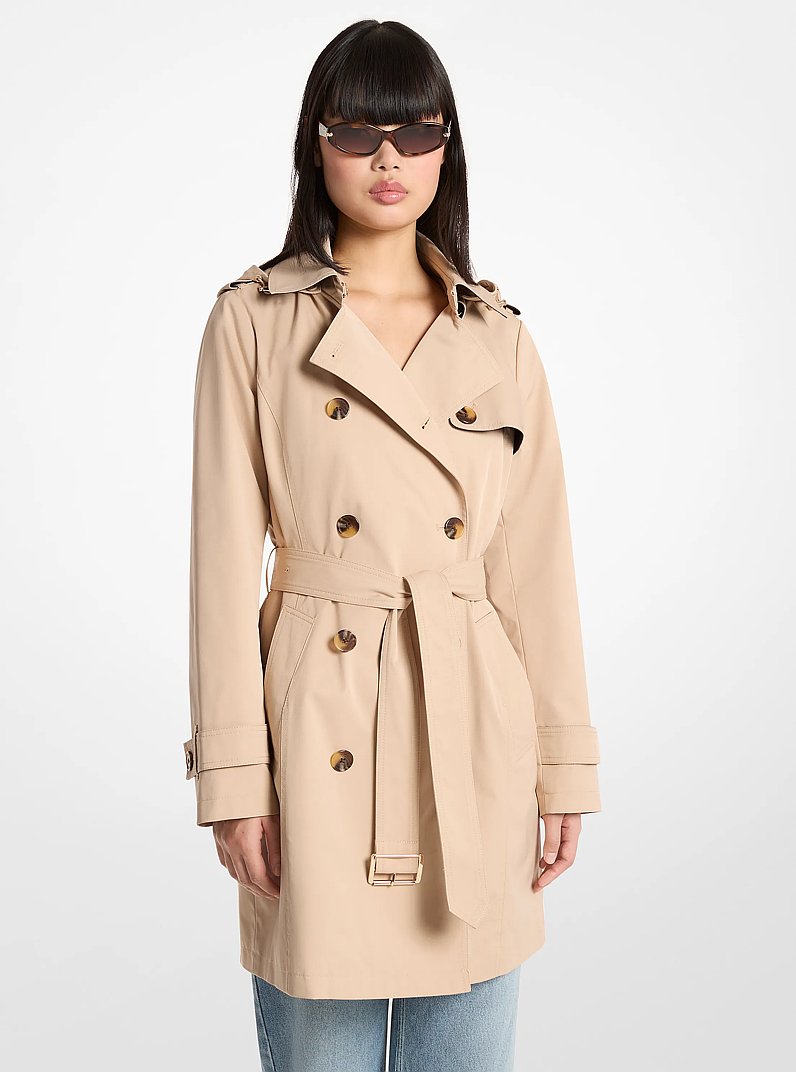 Michael Kors Belted Trench Coat-BUFF