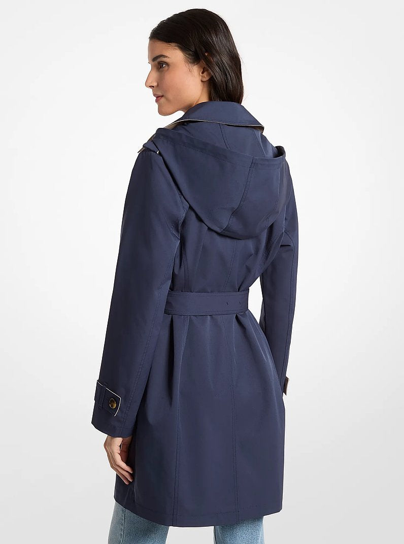 Michael Kors Belted Trench Coat-MIDNIGHT BLUE