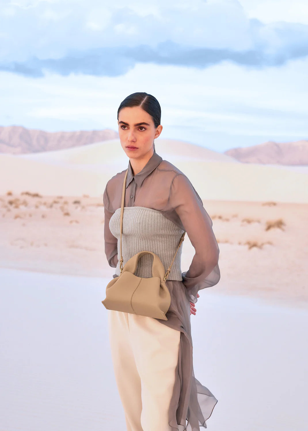 Polène Numéro Neuf Mini EDITION TEXTURED BEIGE