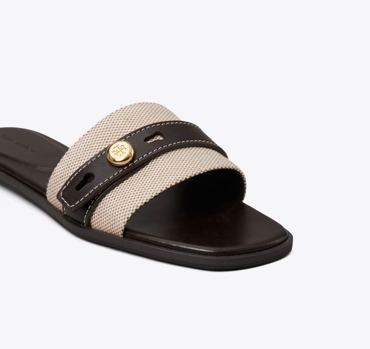 TORY BURCH ROMY SLIDE  - natural / brown