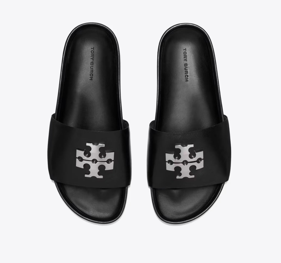 TORY BURCH CHARLIE SPORT SLIDE  -  perfect black