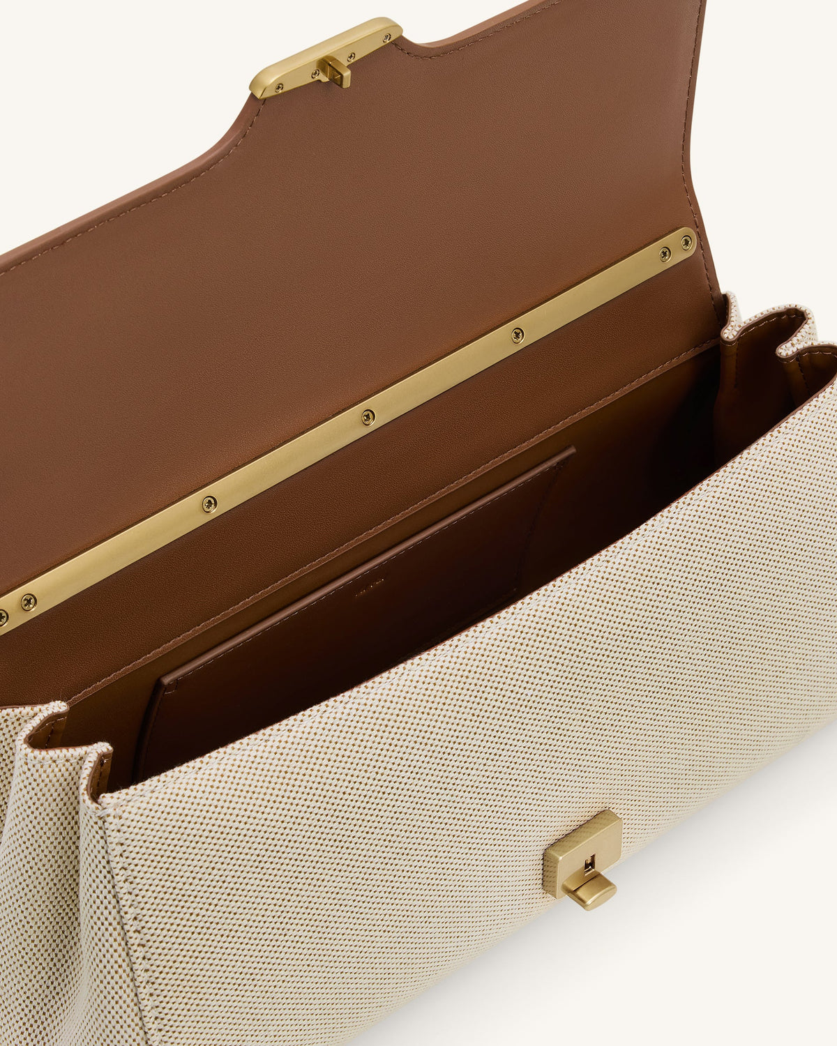 JW PEI Eloise Shoulder Bag - Brown Canvas