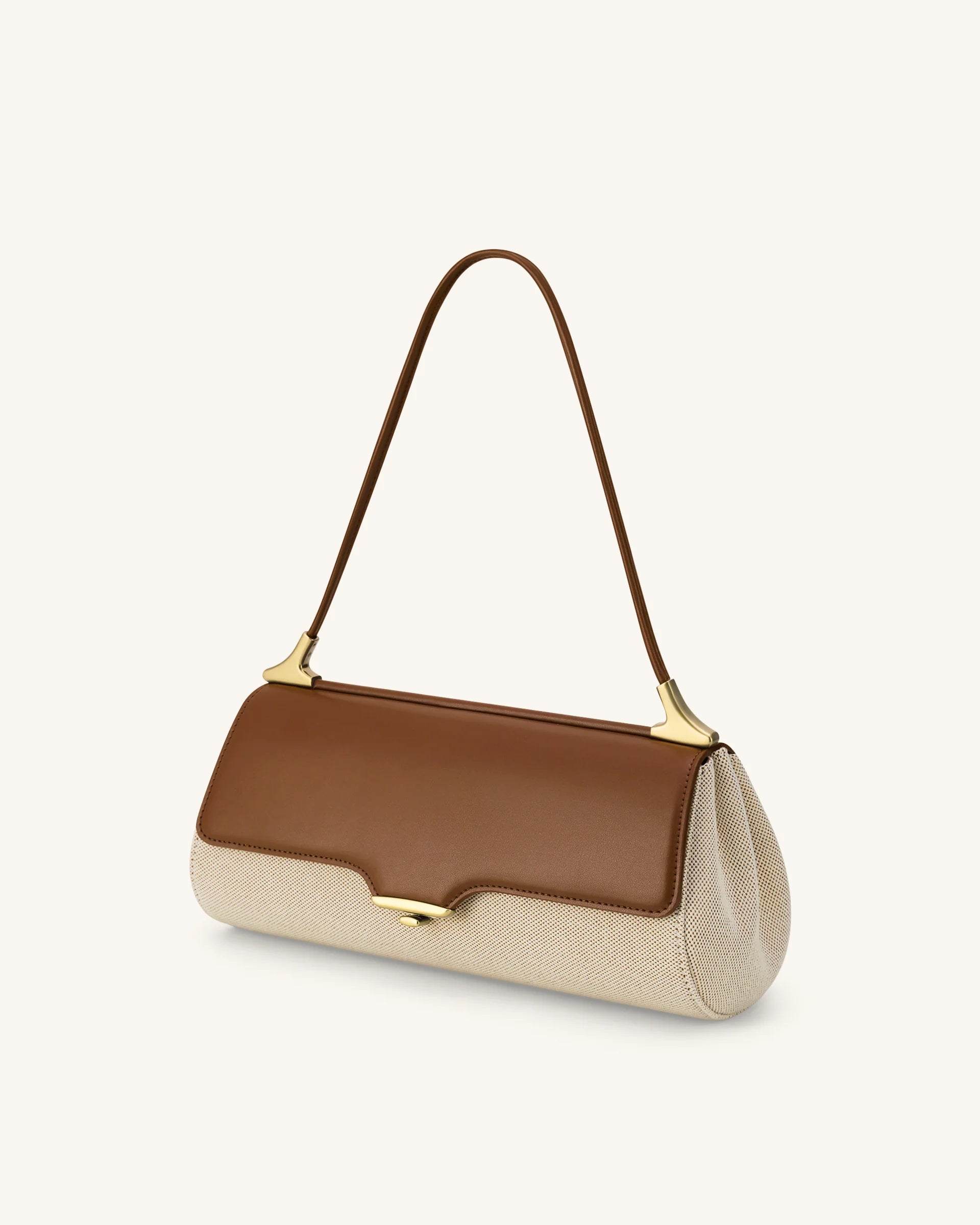 JW PEI Eloise Shoulder Bag - Brown Canvas