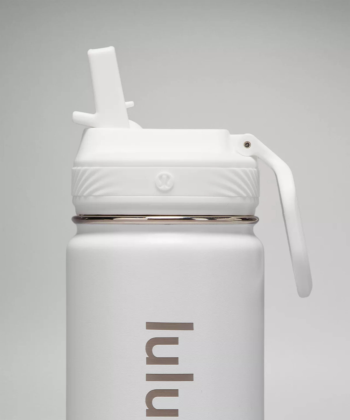 Lululemon Back to Life Sport Bottle 18oz Straw Lid  -  White