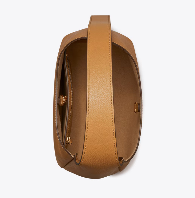 TORY BURCH SMALL ROMY HOBO BAG - TIRAMISU