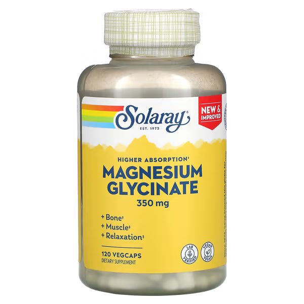 Solaray, High Absorption Magnesium Glycinate, 120 VegCaps