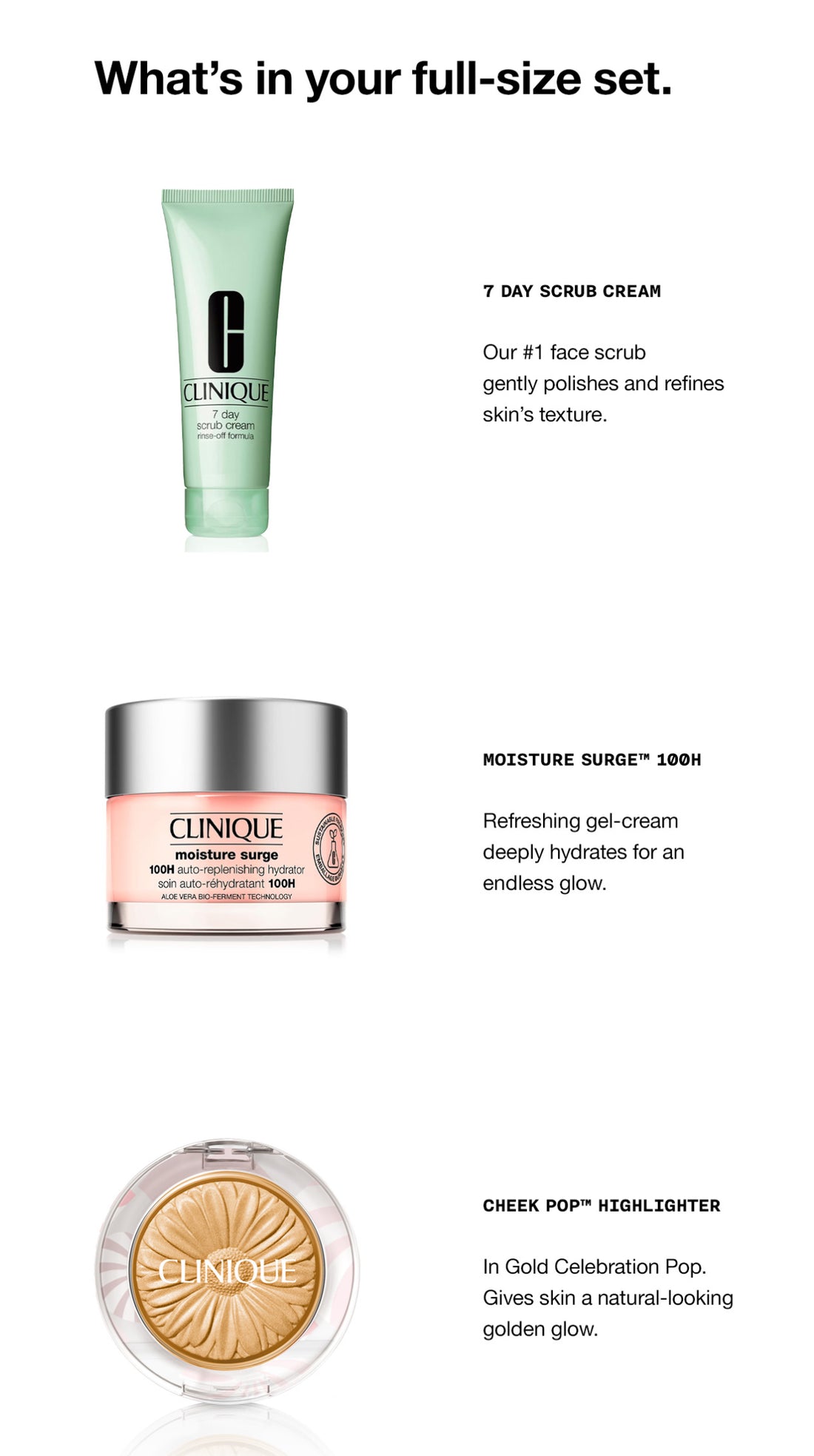 CLINIQUE Vacation Glow Essentials Set