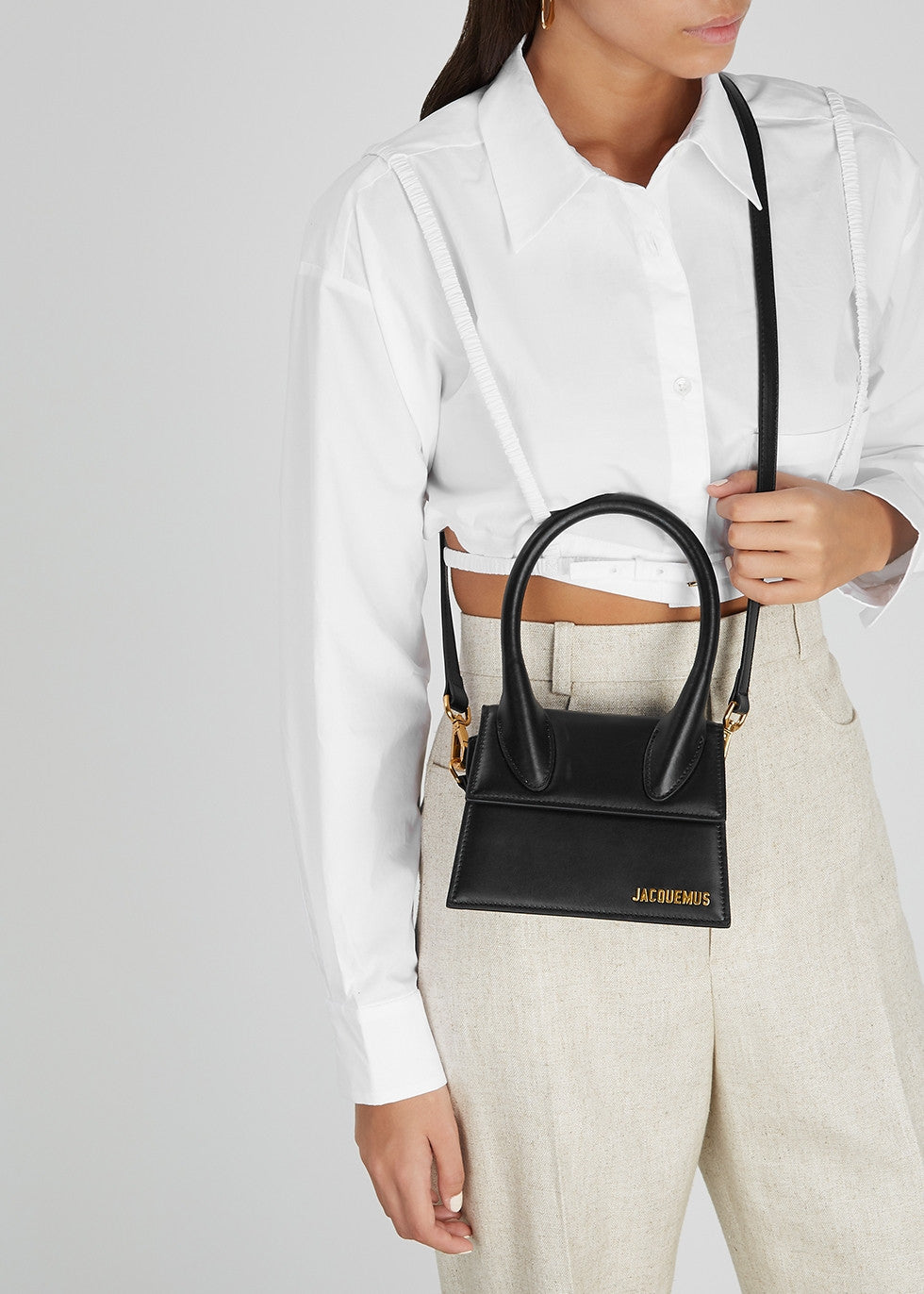 JACQUEMUS The Medium Chiquito Bag - Black