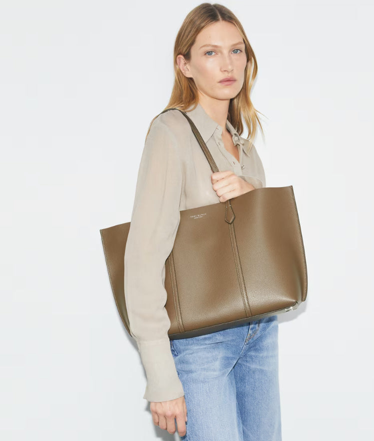 TORY BURCH PERRY TOTE - WILD MUSHROOM