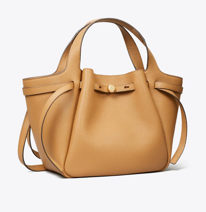 TORY BURCH SMALL ROMY TOTE BAG  - TIRAMISU