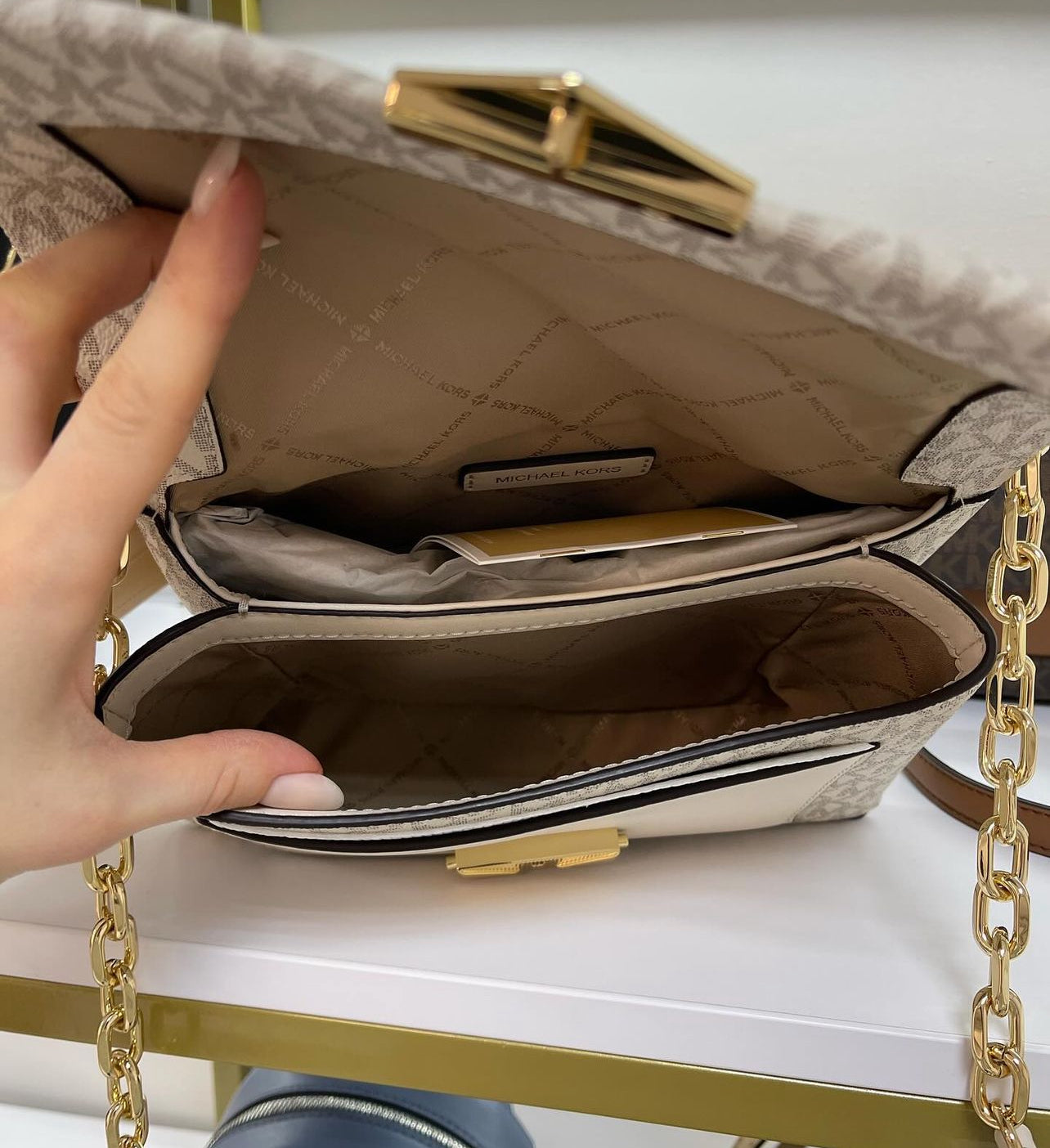 Michael Kors Vanilla Small Cece Kadın Çanta