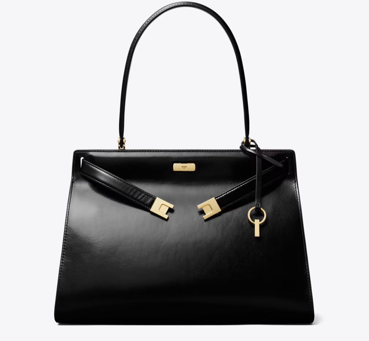 118.carry TORY BURCH CLASSIC LEE RADZIWILL BAG-Black / Gold – Kanadadan Kapına