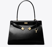 TORY BURCH CLASSIC LEE RADZIWILL BAG-Black / Gold