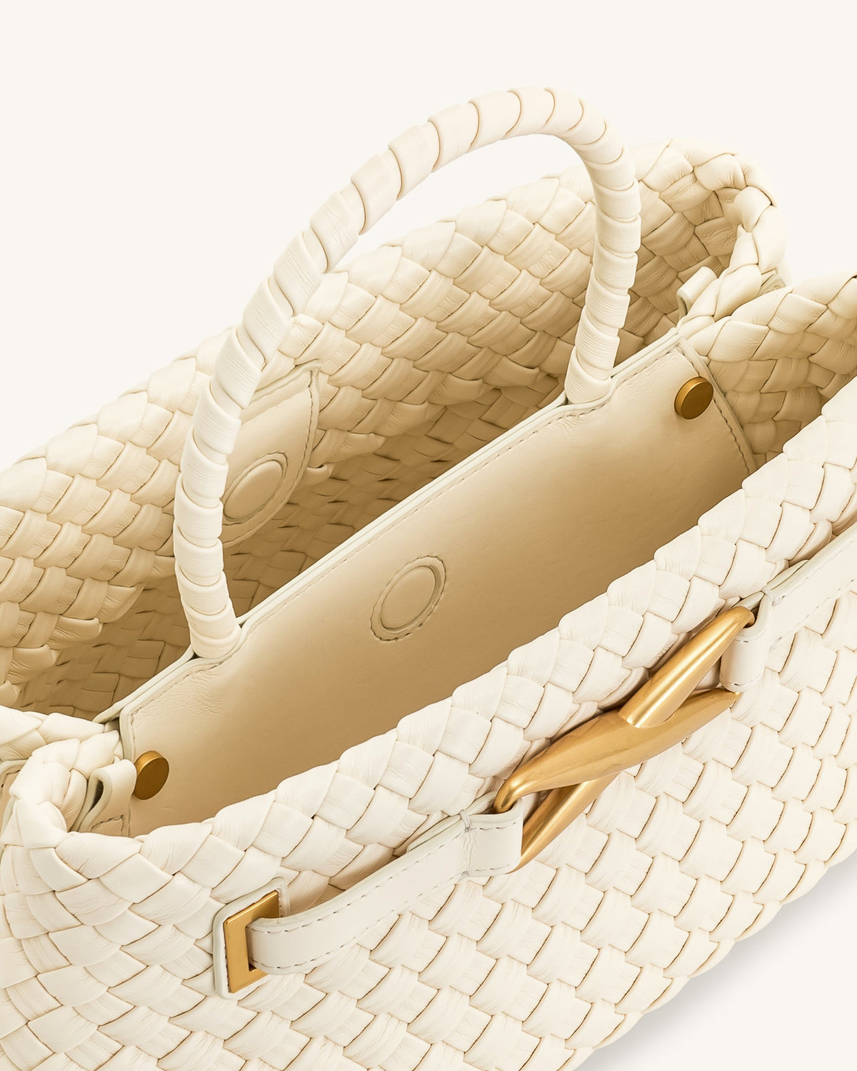 JW PEI Elora Woven Tote Bag - White