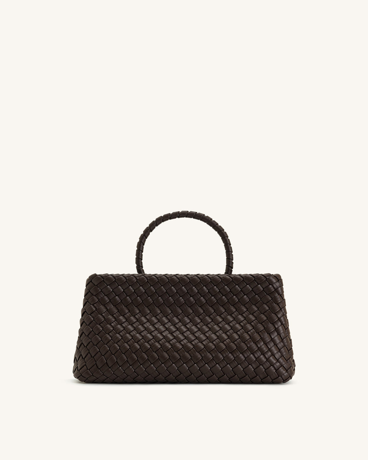 JW PEI Elora Woven Tote Bag - Dark Brown