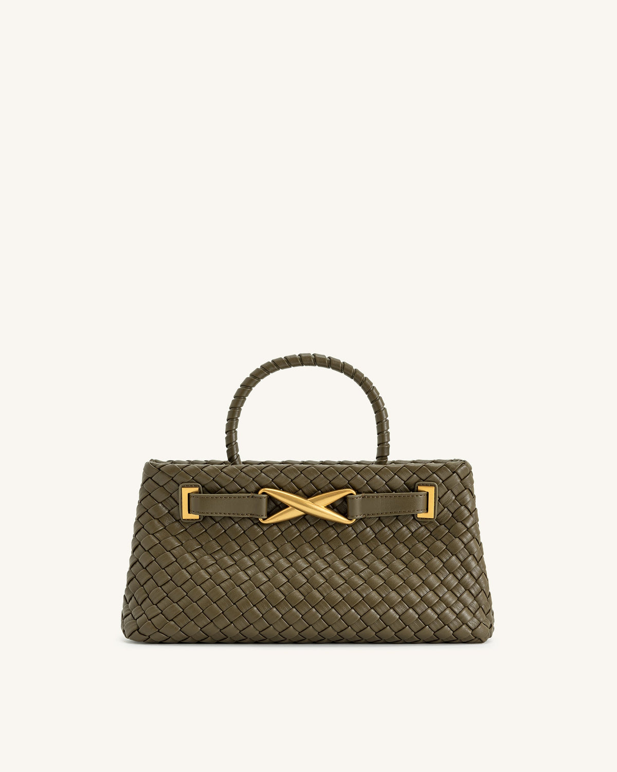 JW PEI Elora Woven Tote Bag - Dark Olive