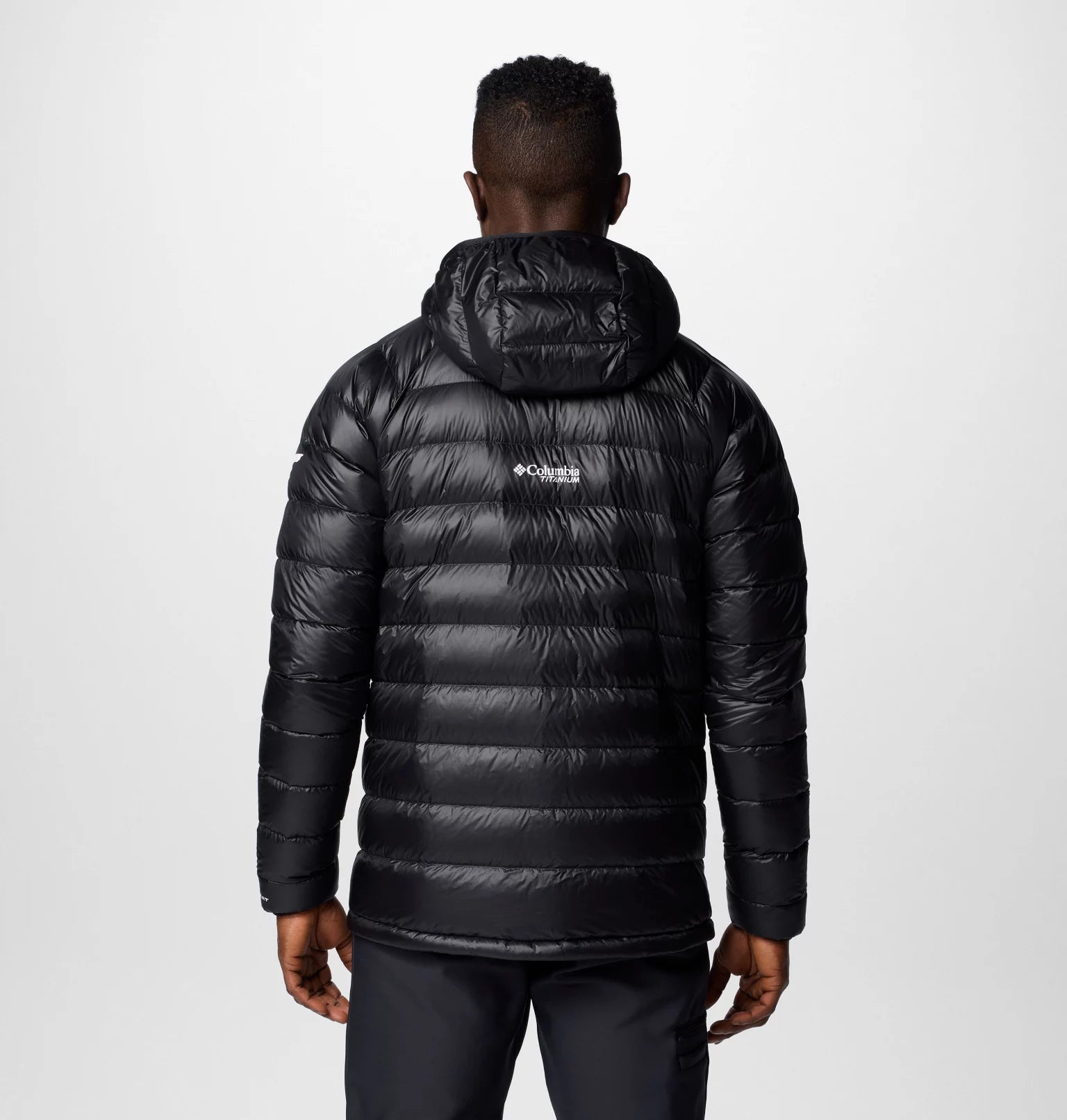 Columbia Men's Arctic Crest™ Down Hooded Jacket - Black
