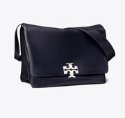 TORY BURCH LARGE CHARLIE RUNWAY SHOULDER BAG - perfect navy