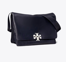 TORY BURCH LARGE CHARLIE RUNWAY SHOULDER BAG - perfect navy