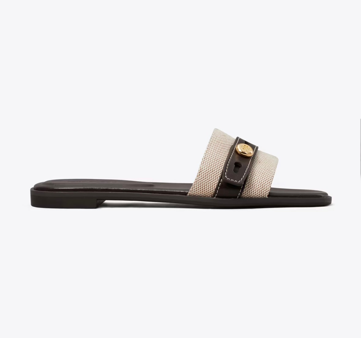 TORY BURCH ROMY SLIDE  - natural / brown
