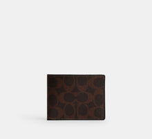 Coach Slim Billfold Wallet In Signature  - Maple