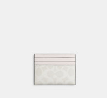 Coach Card Case In Signature -Signature /Chalk/White