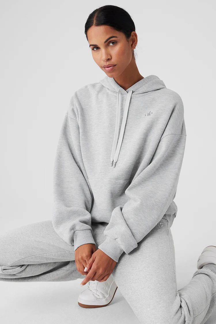 Alo Yoga Women's Accolade Hoodie - Athletic Heather Grey
