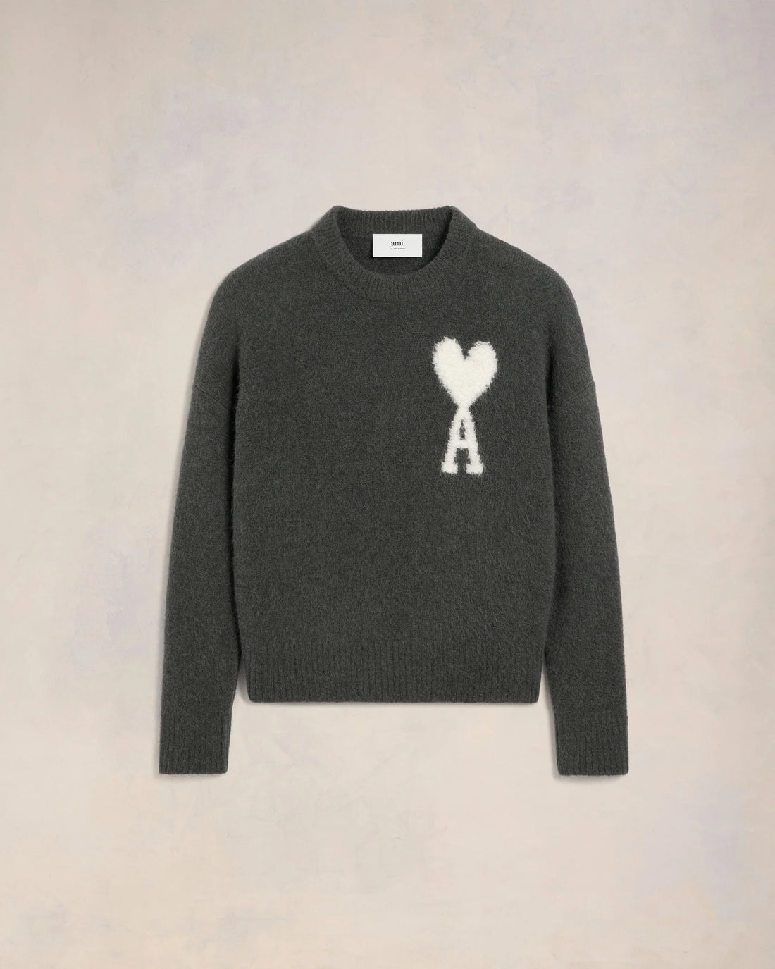 Ami Paris OFF-WHITE AMI DE COEUR CREW NECK SWEATER