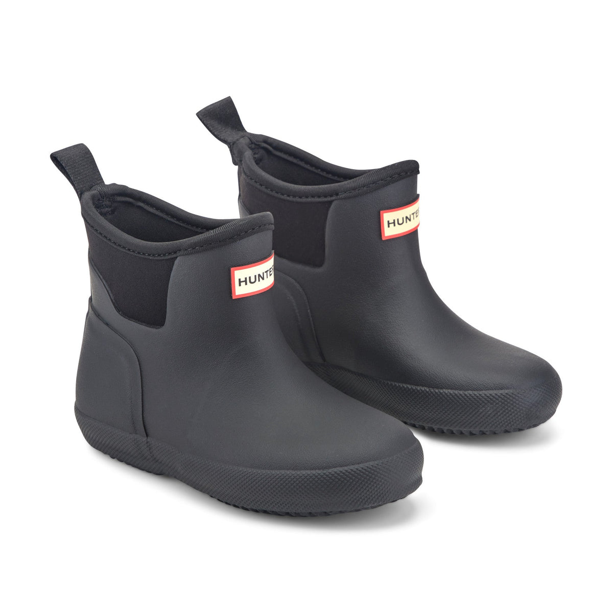 Hunter Little Kids Finley Pull On Waterproof Rain Boots-Black